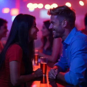 Couple-flirting-at-speed-dating_Παιχνίδι-γνωριμίας-στην-Αθήνα_Speed-dating-Greece.webp